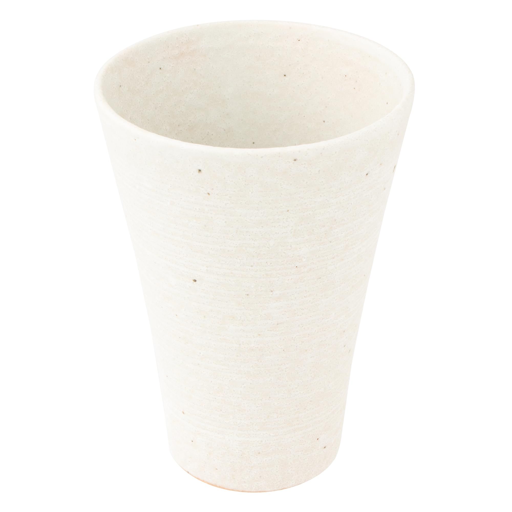 

Marui Seito Shigaraki Ware Hechimon Tumbler, 460ml Capacity, White, Comb-Eyed White, MR-3-4353