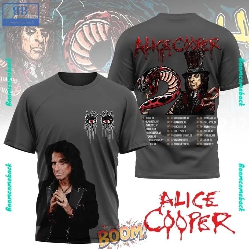 Alice Cooper 2026 World Tour AOP 3D T-Shirt Unisex Full Size XXL