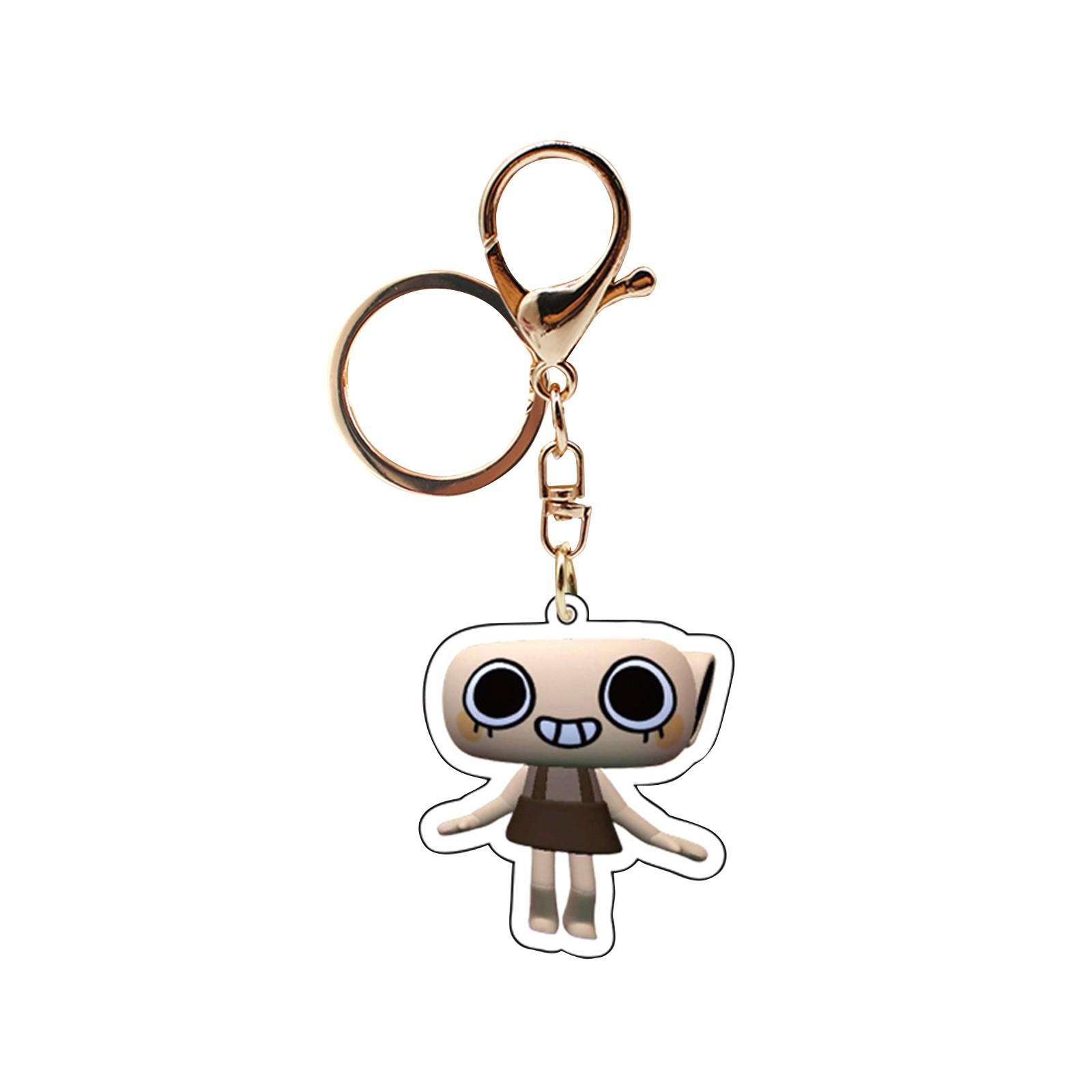 Animation Peripheral Keychain Anime Fan Q Version Double-Sided Transparent Acrylic Pendant One Size