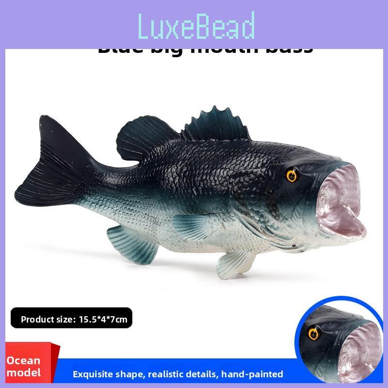 Lateolabrax Japonicus Fish Figurine With Durable Plastic For Collectors Collection
