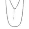 Tennis Necklace Rhodium Plated Round Diamond Cut Zirconia 925 Sterling Silver Sweater Chain for Women Men  Jewelry