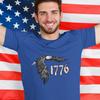 Unabhängigkeitstag 1776 Weißkopfseeadler Unisex T-Shirt für den 4. Juli