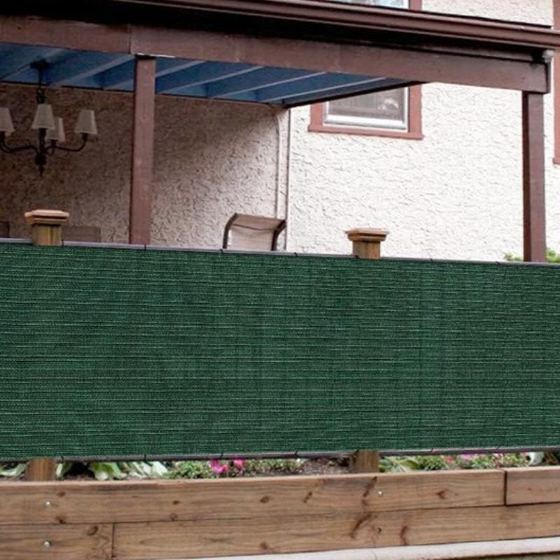 Dark Green Shading Net Thickened and Encrypted Sunscreen Awning Balcony Anti Peeping Nets Garden Fence Blocking Cloth Construction Site Dust Cover