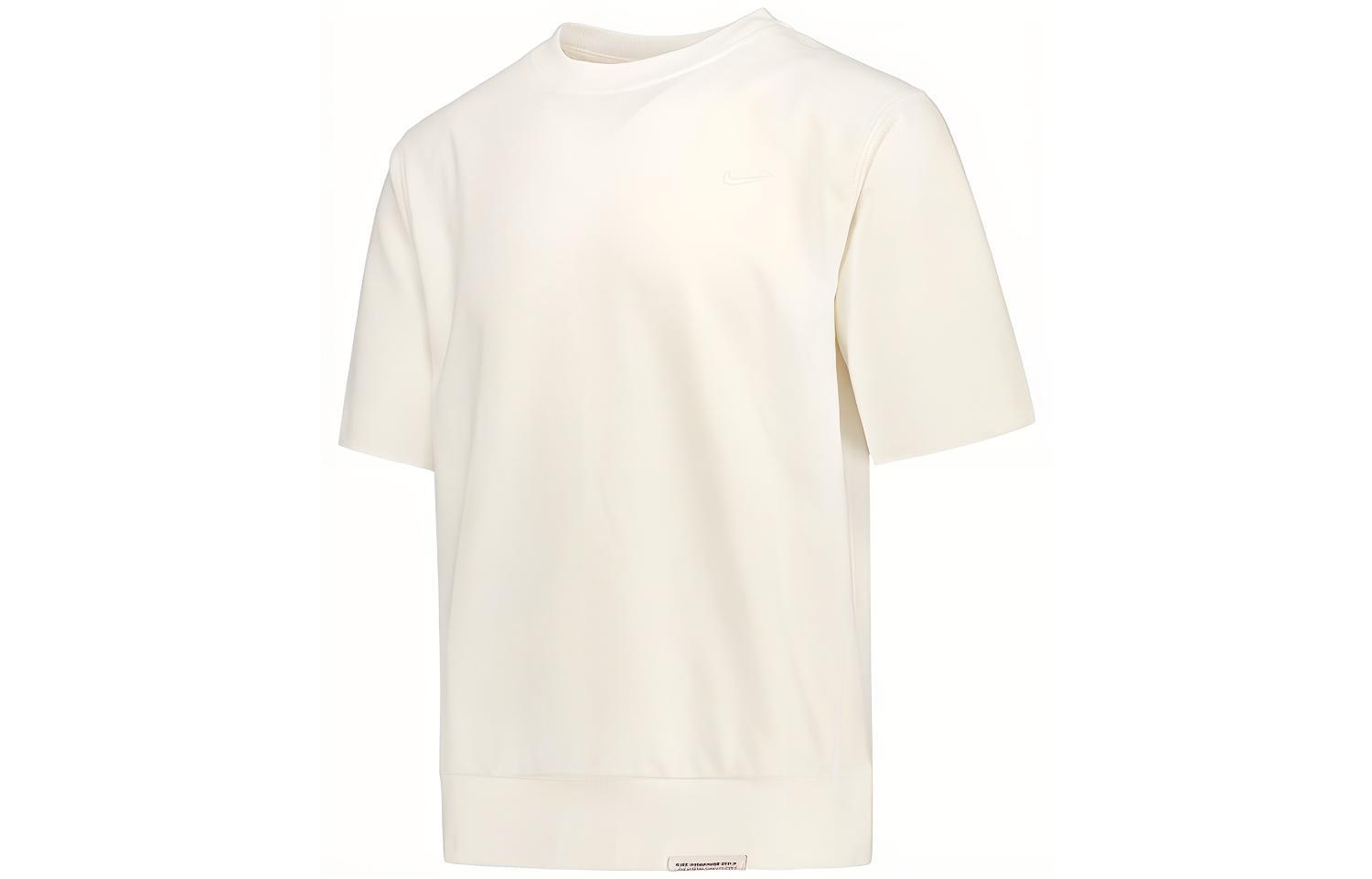 Nike T Shirts Men s Sail White Crew Neck Moderate Straight Fit CV1940-133 XXXL