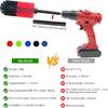 Wheel Brush, Soft Drill Wheel Cleaner Brush, Drill Brush For Car Wheel, No Scratches Highly Dense And Durable Car Wheel Brush Rim Tire Car Cleaning