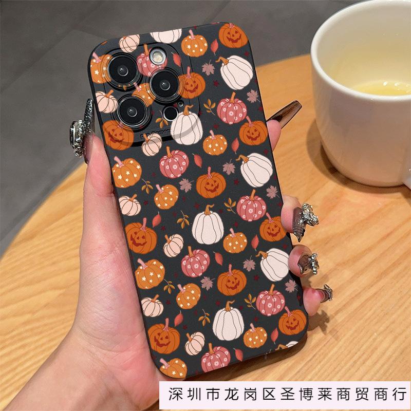 Halloween element Apple 15promax mobile phone case iphone14 is suitable for 12/13mini new 16Pro soft