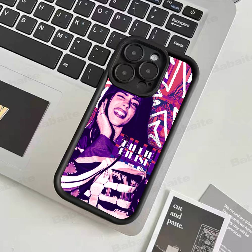 Pop Singer B-Billie Phone Case For IPhone 17 16 15 14 13 12 11 Pro Max 16E Plus INS Soft Cover