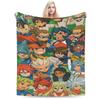 Warm Blankets Camping Hot Game I-InazumaS Eleves Bedding Throws  Flannel Bedspread For Couch Bed Aesthetic Sofa Bed Cover