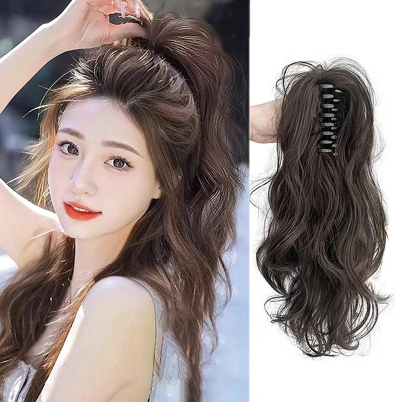 12Inch/30CM Synthetic Claw Clip In Ponytail Hair Extensions Short Curly Claw Clip Ponytail Women Hair Extension Hairpiece 2028