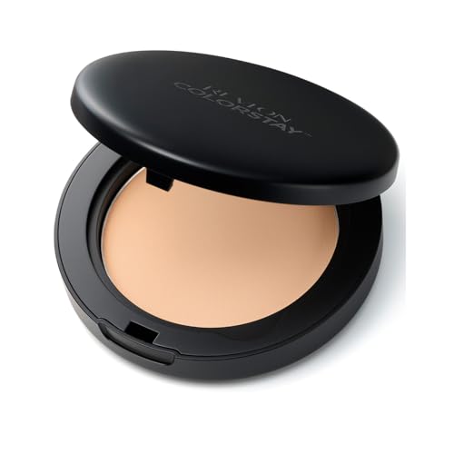 Revlon ColorStay Longwear UV Pressed Powder 003 Nude, Long-Lasting, SPF42 PA++++, Shine-Preventing Face Powder