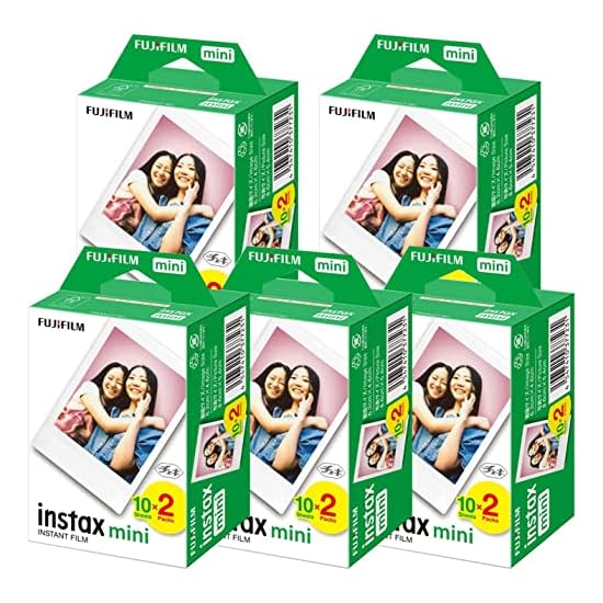 FUJIFILM [Set of 5] Instant Camera Instax Mini Film, 20 Sheets x 5 Sets, INSTAX MINI JP 2