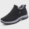 Men's Waterproof Winter Work Shoes - Thickened Rabbit Fur, Warm, Wear-Resistant Cotton Shoes