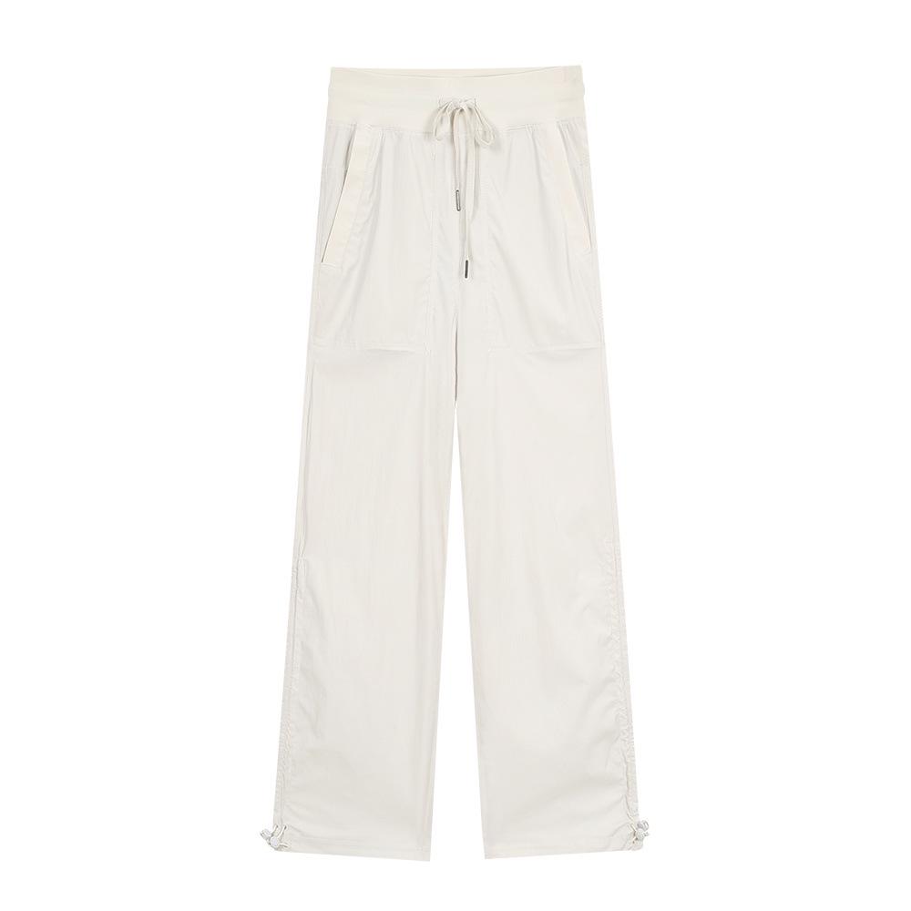 Lulu Original Women s Parachute Cargo Pants - Loose, Mid-High Waist, Casual Straight-Leg DanceStudio Long Pants M