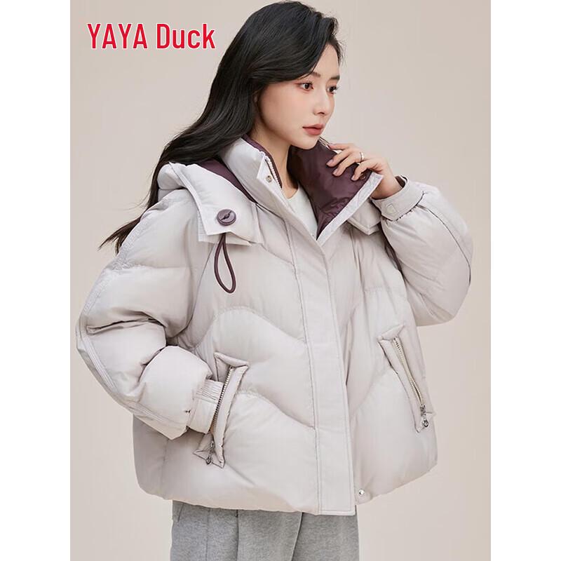 Yaya 2025 Women's Short Hooded Thickened Down Jacket