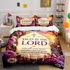 Trust In the Lord Proverbs 3:5 Bedding Set Bedding Set (1 Duvet Cover, 2 Pillowcases, Duvet Not Included)