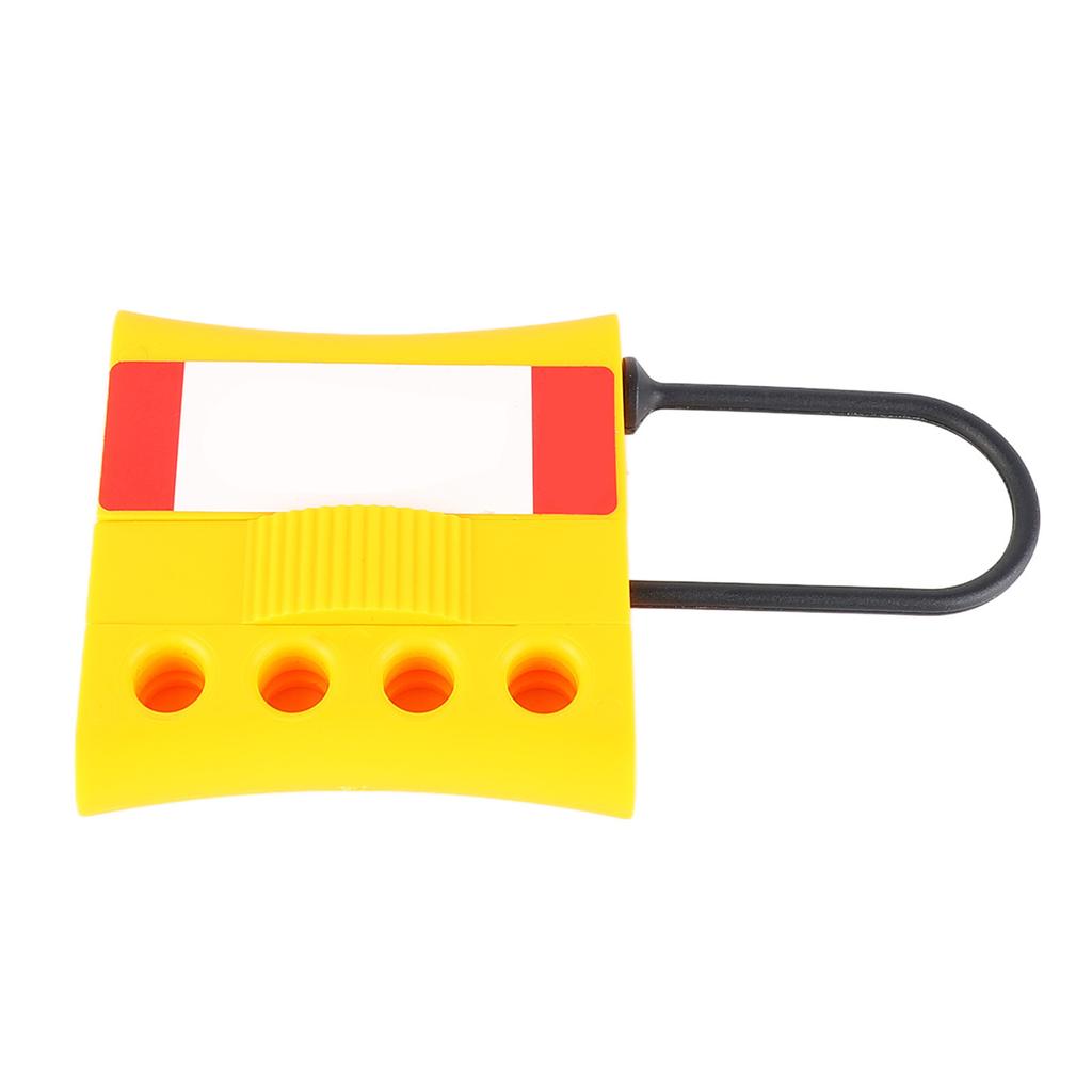 4 Holes Tagout Lockout Hasp Multi Function Insulated Secure Locking Tamper Proof for Padlocks