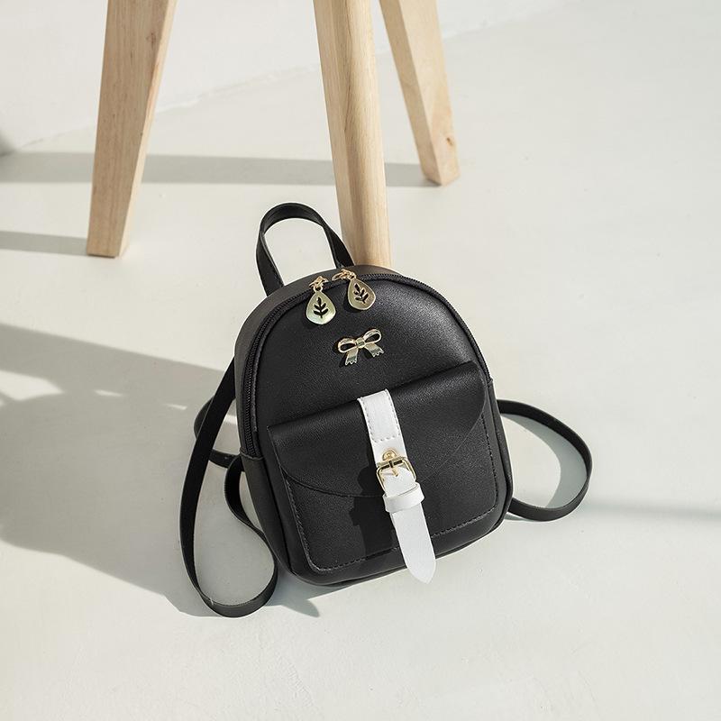 Fashion New Belt Buckle Small Backpack Trendy Backpack Fashion Shoulder Bag Oblique Span Women's Bag