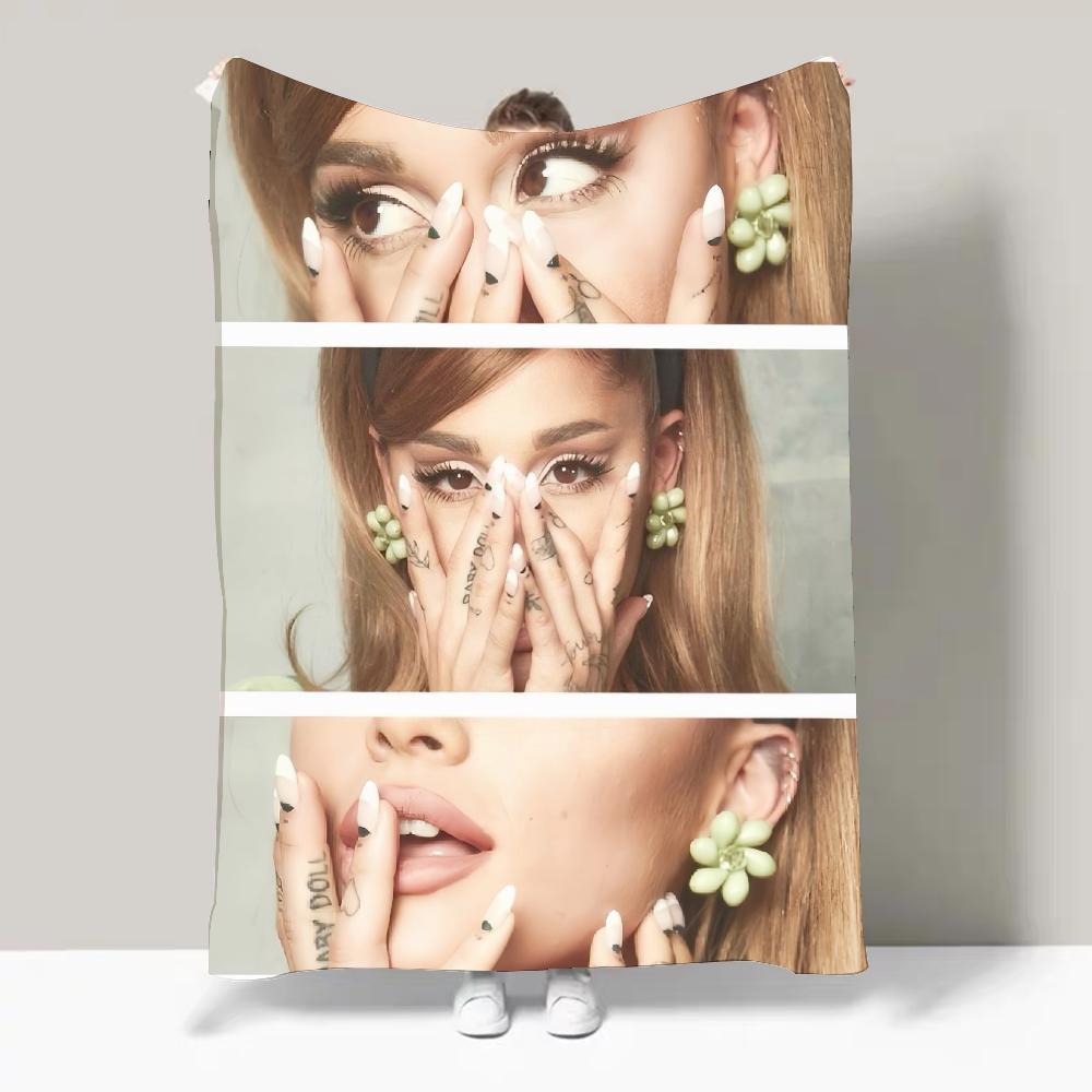 Singer A-Ariana G-Grande Hot Album Blanket Design Lightweight  For Dorms, Naps, Living Room, Office,Sofa,All-Season