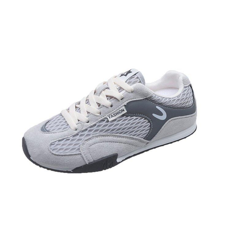 Retro Mesh Breathable Flat-bottomed German Training Shoes Women's 2025 Summer New Color Matching Casual Sports Shoes Versatile Board Shoes Women