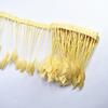 2Yards Dyed Stripped Coque Goose Feathers Trims Feather Trim White Feathers For Crafts Ribbon Wedding Feathers Decoration Plumas