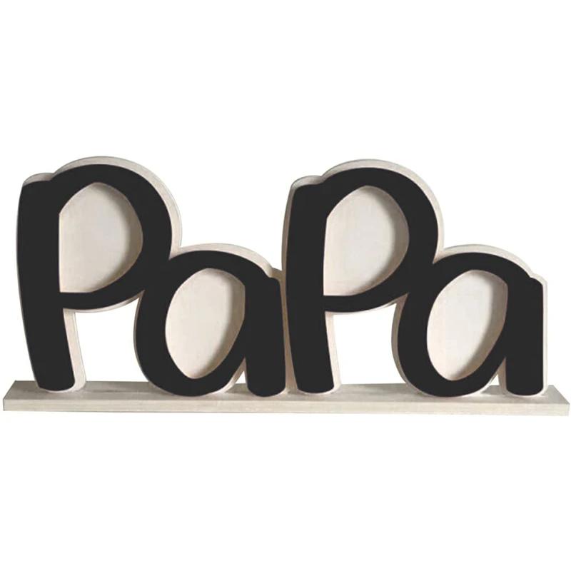 Creative Wooden Desktop Decorative Dad Photo Frame Father s Day Gift PaPa Picture Frame S