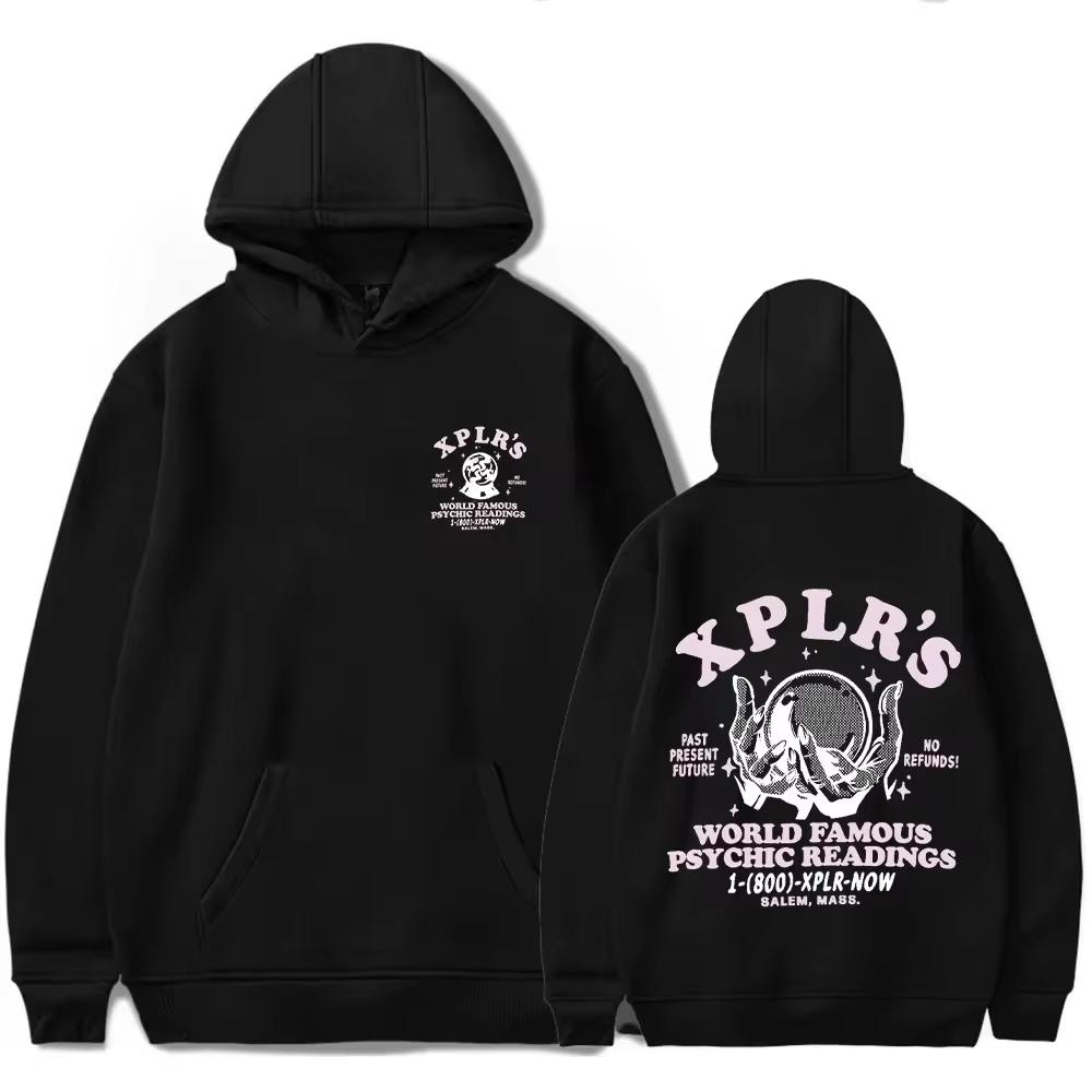 XPLR CFD Logo Stampato Sam and Colby Merch Felpe Uomo Donna Unisex Hip Hop Oversize Casual Tuta Felpa Harajuku YK2 Top