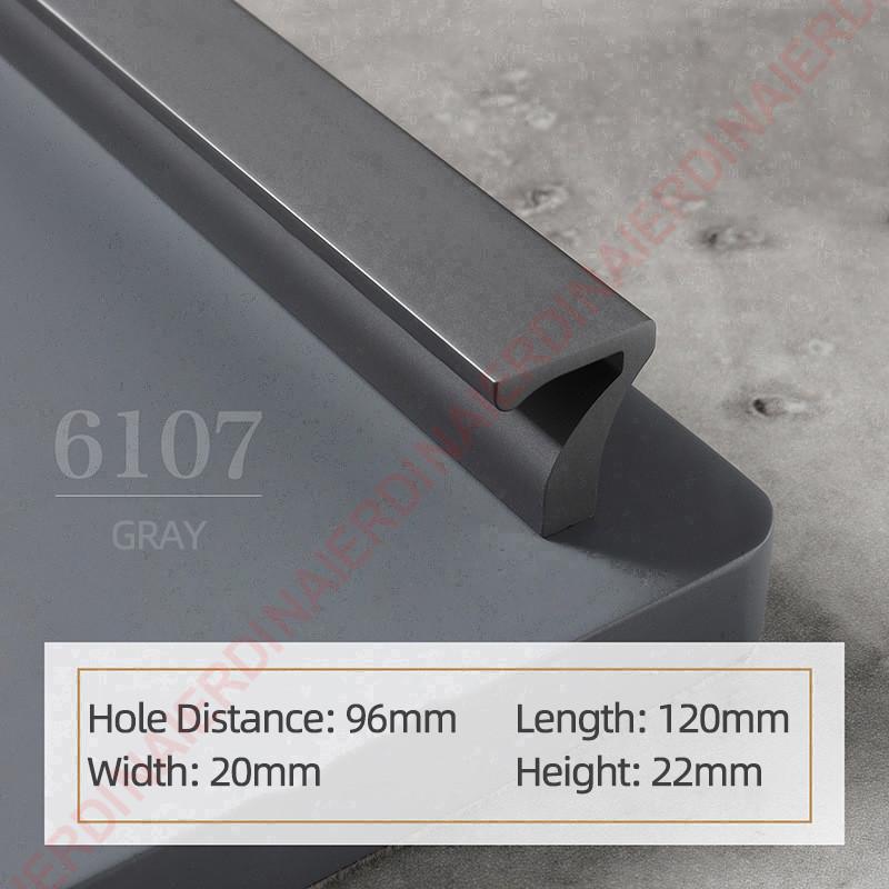 

NAIERDI Luxury Brushed Gold Cabinet Handle Drawer Aluminum Alloy Long Furniture Handles Customizable Kitchen Cupboard Door Pulls