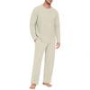 Men's Long Sleeve Pajama Set for Sleep and Loungewear - Soft Comfortable Two-Piece Sleepwear