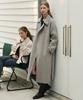 Drawfit Women Soft Cashmere Double Wrap Balmacaan Coat [M.Grey]