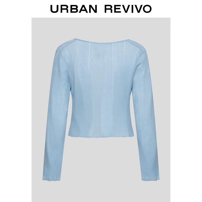 UR Women s Casual Multi-Tie V-Neck Knit Cardigan M