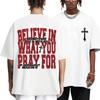 BINTEHGS Men's Christian Faith T-Shirts Inspirational Bible Verse Shirt Cross Oversized Tshirts for Men Jesus Graphic Tees