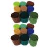 Craft Yarn Latch Hook Yarn Precut Colorful Yarn Bundles Child Development Activities 5.8X3.5X3.5CM 18Pcs