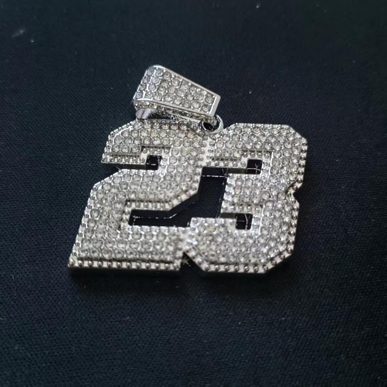 Криштиану Роналду Стразы Джерси Подвеска Позолоченная Кубинская Цепочка Pendant