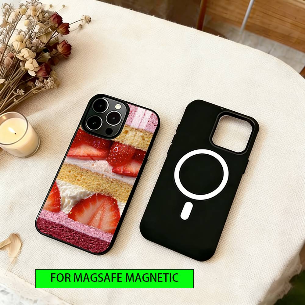 

Cake filling pattern Phone Case For iPhone17,16,15,14,13,12,11 Plus,Pro Magnetic For Magsafe Wireless Charging iPhone16Pro