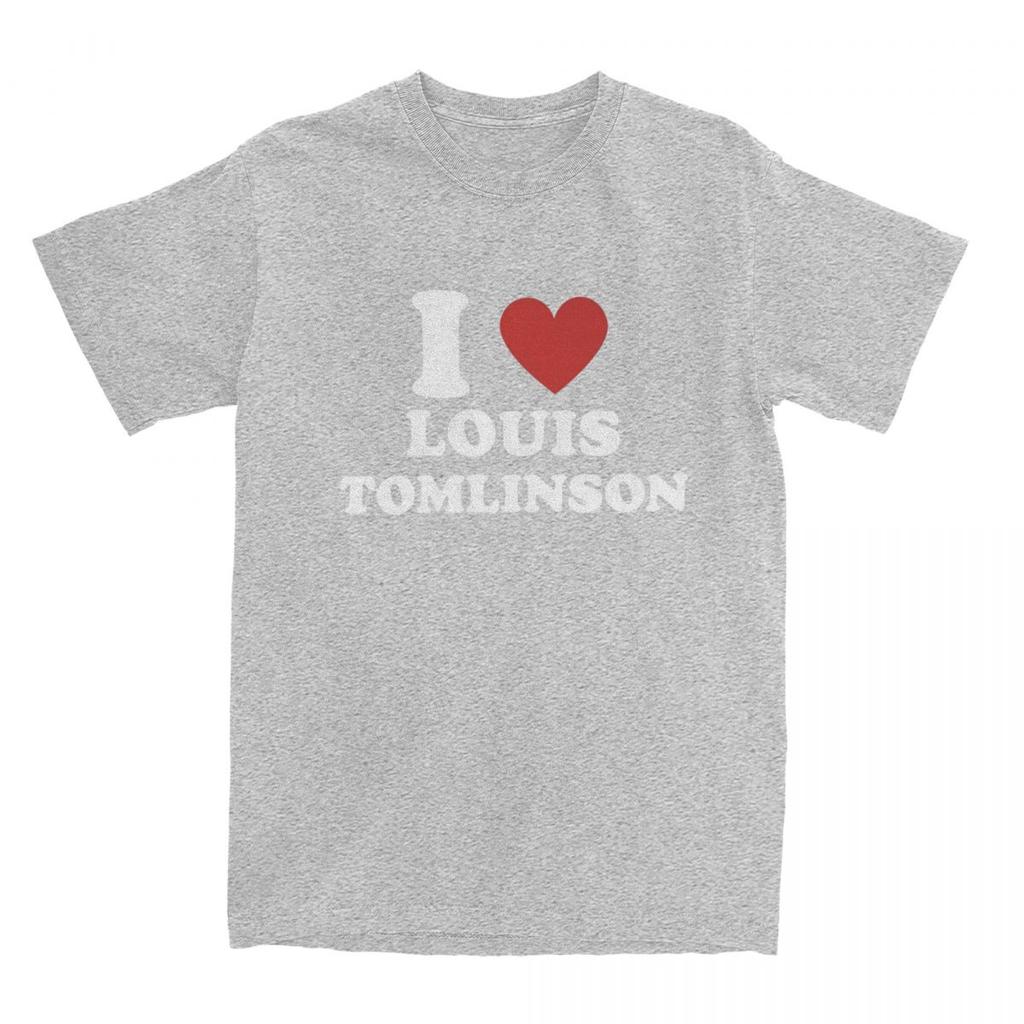 Men T-Shirt I Love Louis Tomlinsons Amazing 100% Cotton Tees Short Sleeve T Shirt Round Collar Clothes Party