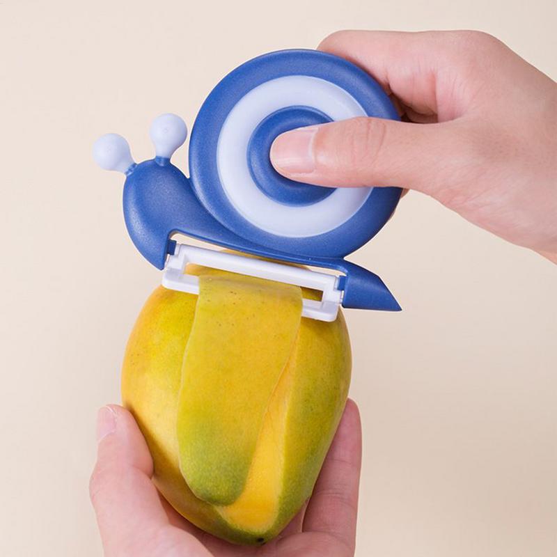 MultipleFunction Kitchen Peeler Manual Snail-Shaped Carrot Peeler Non-Slip Handle Ceramic PotatoApple Peeler Fruit Peeling Tool
