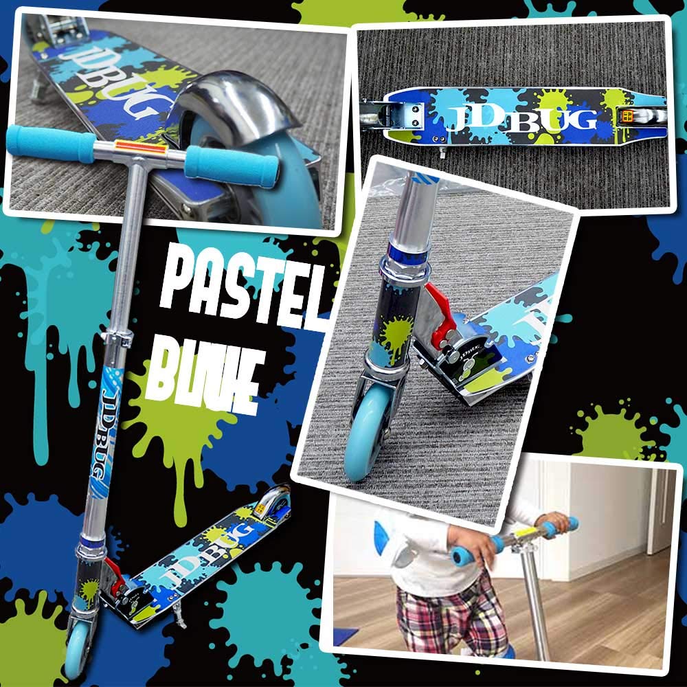 JDBUG Kickboard Originální Kick Skater Fotka Rok Výška Japonský Návod k použití Dárek pro děti K narozeninám Pastel Dětské (Design MS-101A)