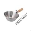 Cement Bucket Scoops Mortar Scooper Wooden Handle,Multifunctional,Heavy Duty Mud Pan for