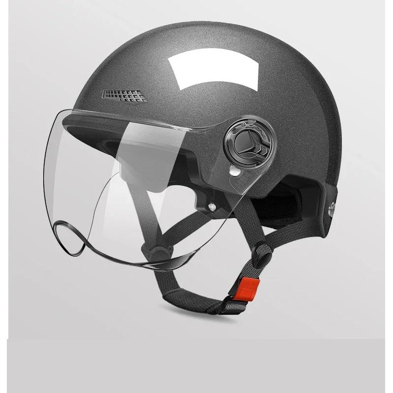 new Helmet For Electric Motorcycle Man Woman Helmet Sun Protection Anti-UV Lightweight Half Helmet