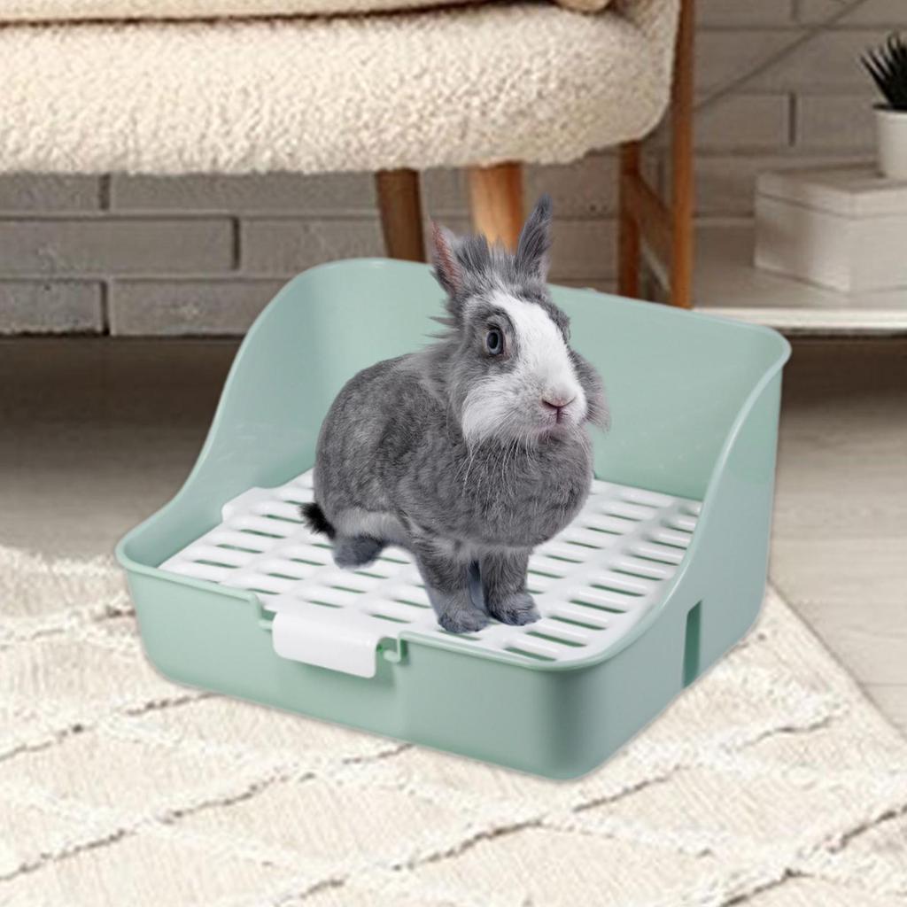 Bunny Toilet Box Pet Bedding Litter Case Potty Corner for Squirrel Ferrets Hedgehog Small Animals Cleaning Supplies