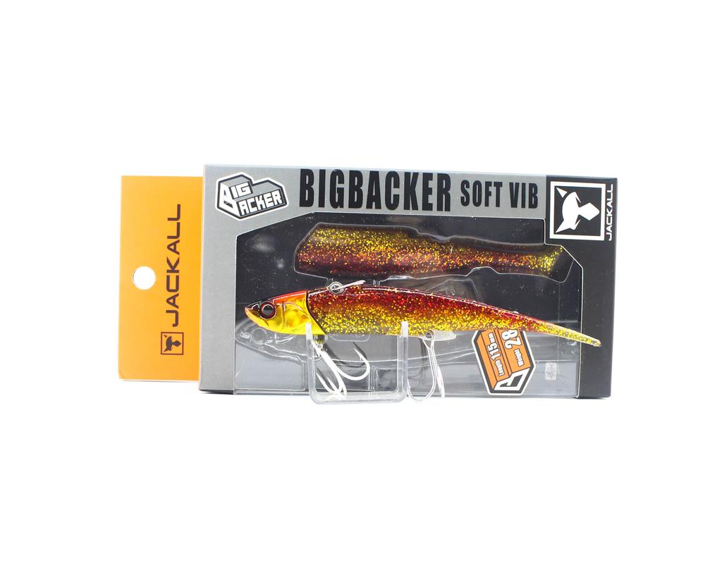 Jackall Big Backer Soft Vib 28 grams 115 mm Sinking Lure Red Gold (5846)