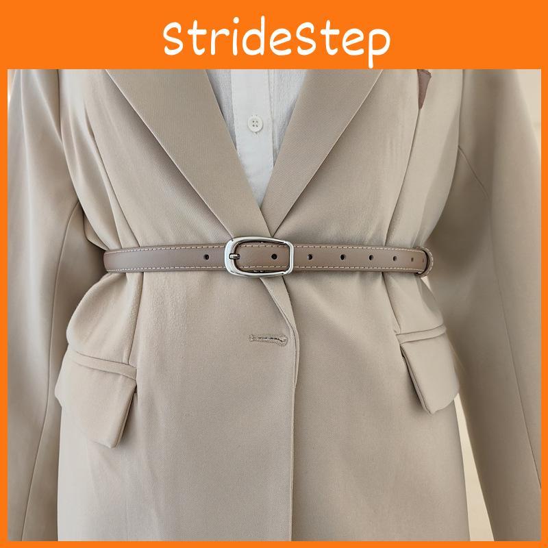 Minimalist Style Womens Waist Belt Elliptical Metal Buckle Dress Shapewear Belt