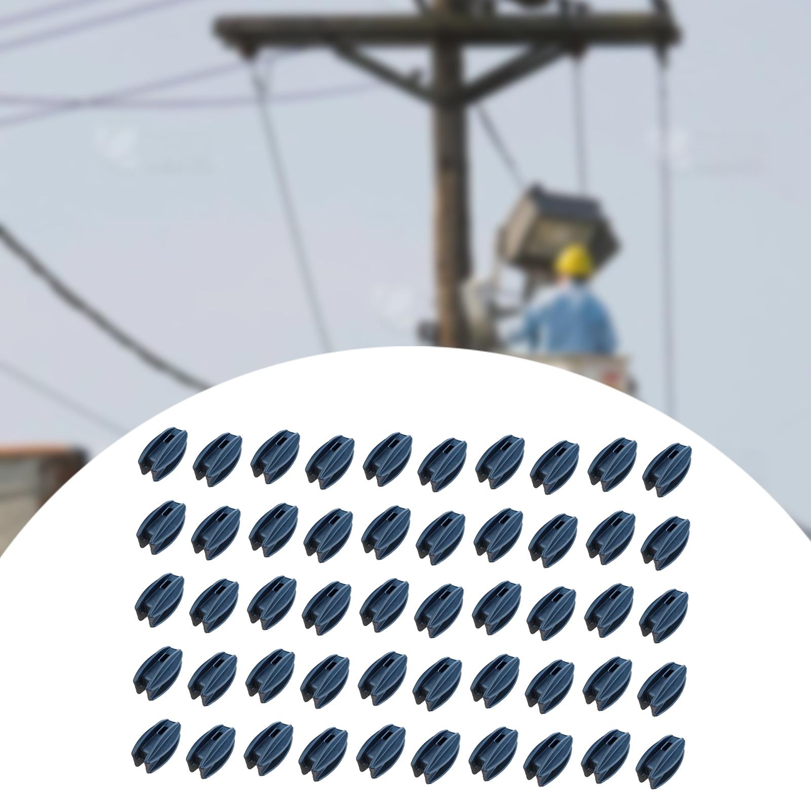 

50 шт. Электрический изолятор для забора, садовые принадлежности, выдерживают натяжение, легко устанавливаются, устойчивы к погодным условиям, концы столбов, концевая арматура чёрный