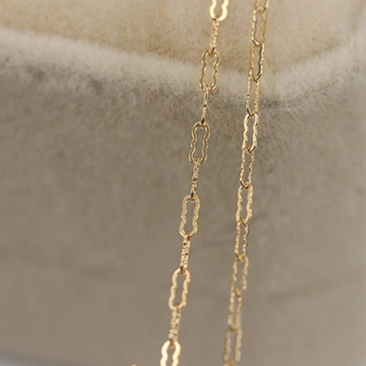 Etsy Hot 14K Footage Chain In Bulk for Jewelry Necklace Making 1.4mm Krinkle Chain Gold Filled