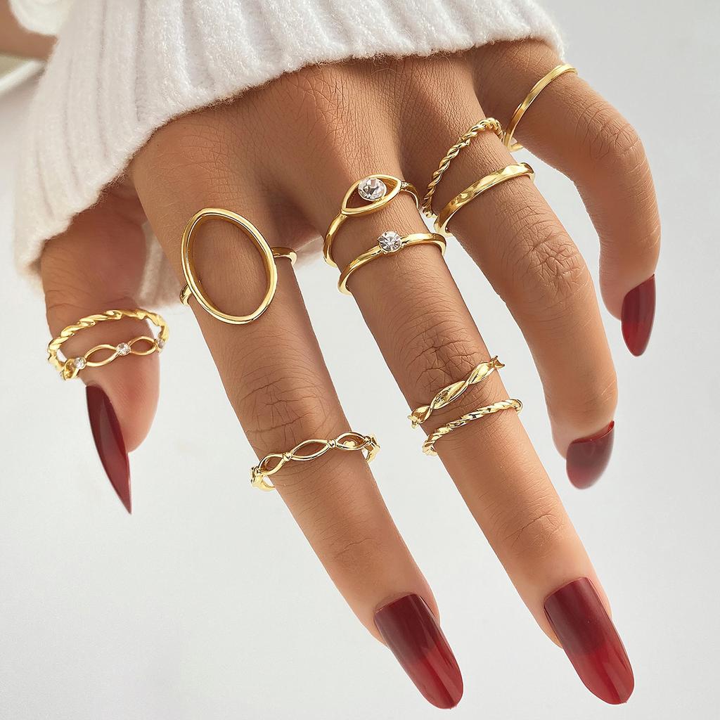 Cross Leaf Ring, Pearl Sun Moon Ring Set For Women