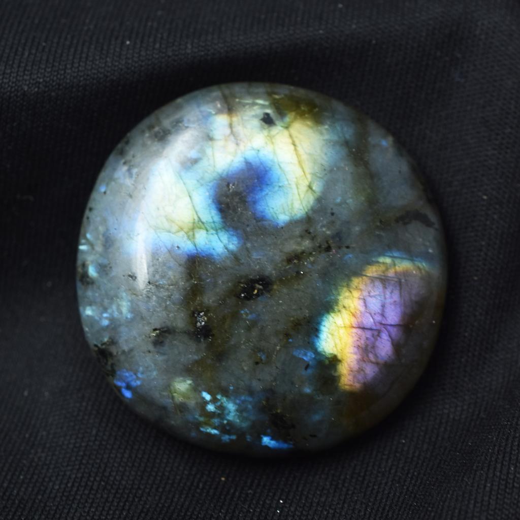 Labradorite Round Shape 72.50 Carat Natural Loose Gemstone