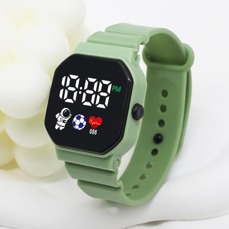 C3-12 Astronaut Led Electronic Watch Square Digital Sports Student Button Electronic Watch