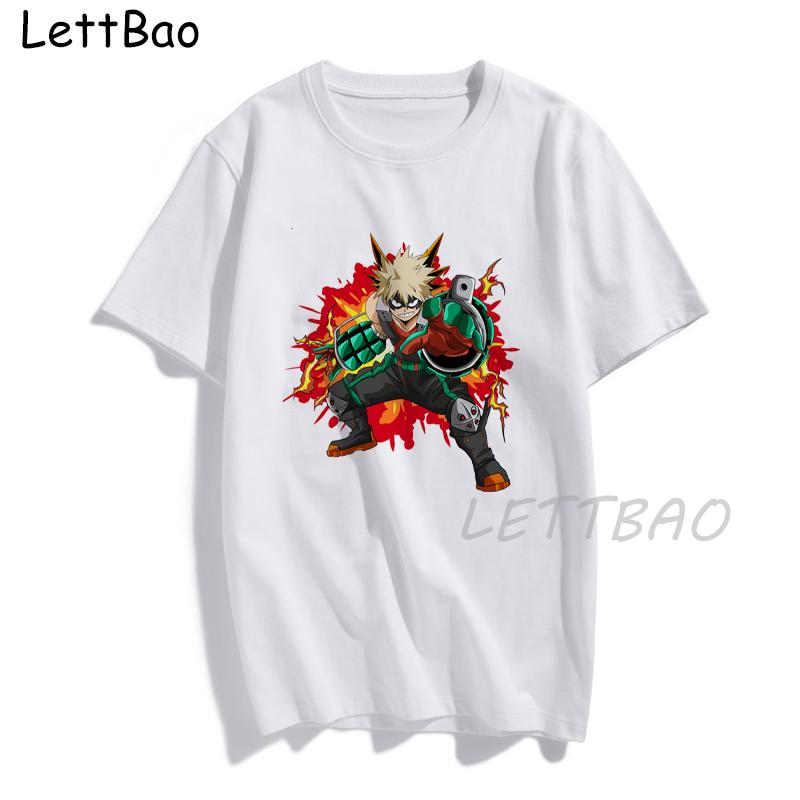 My Hero Academia Anime T Shirt Men Tops Summer Harajuku Short Sleeve Cute T Shirt Japanese