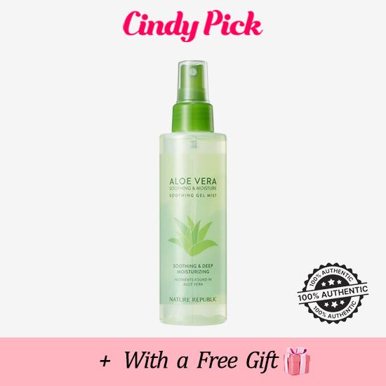 

Nature Republic Soothing & Moisture Aloe Vera 92% Soothing Gel Mist 155ml Успокаивающий гель-спрей с алоэ вера (2 варианта)