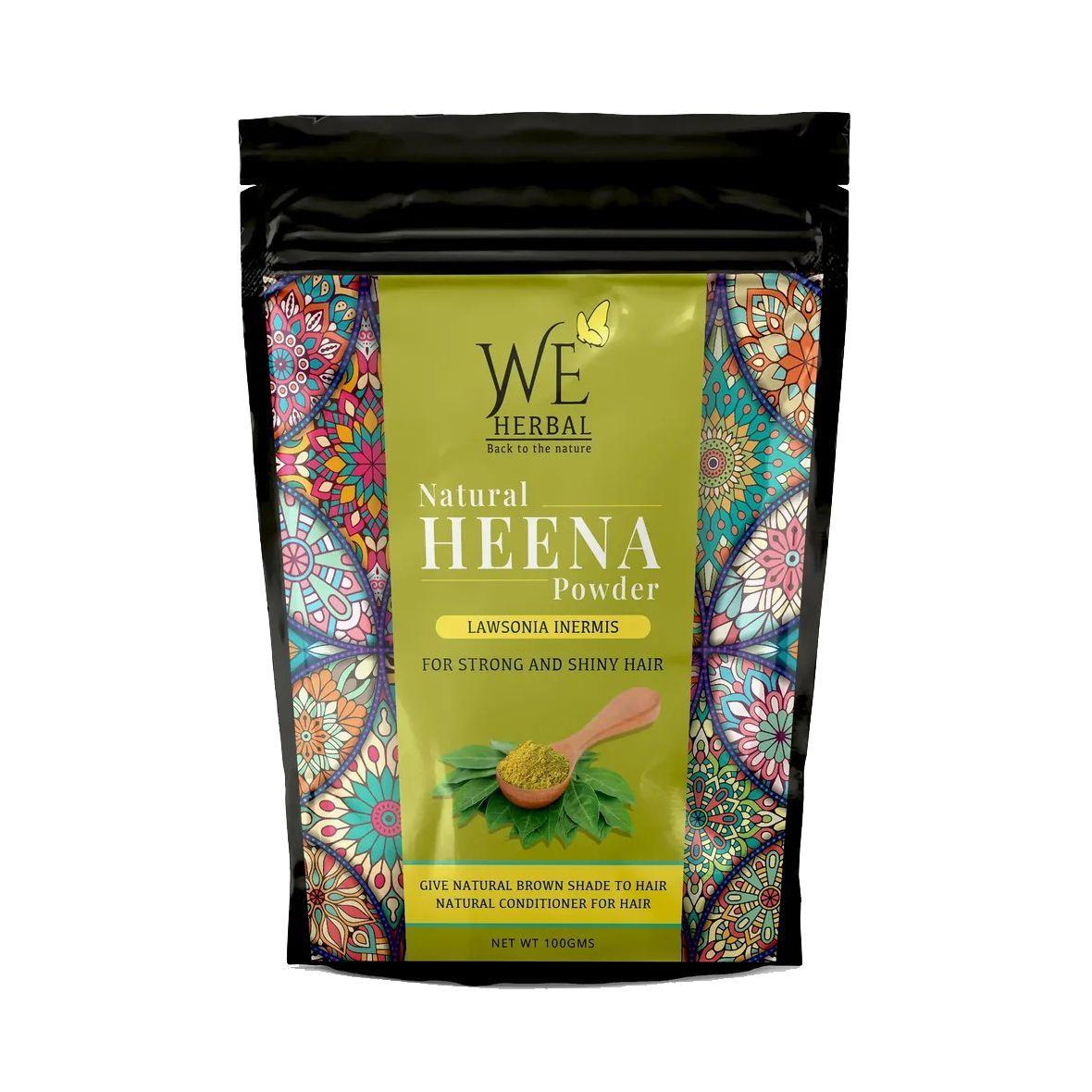 

Порошок натуральной Хны (100 г), Natural Heena Powder, We Herbal